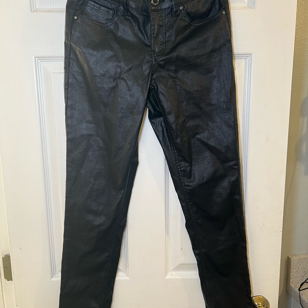 The Limited Black Straight Leg Pants with Sleek Finish